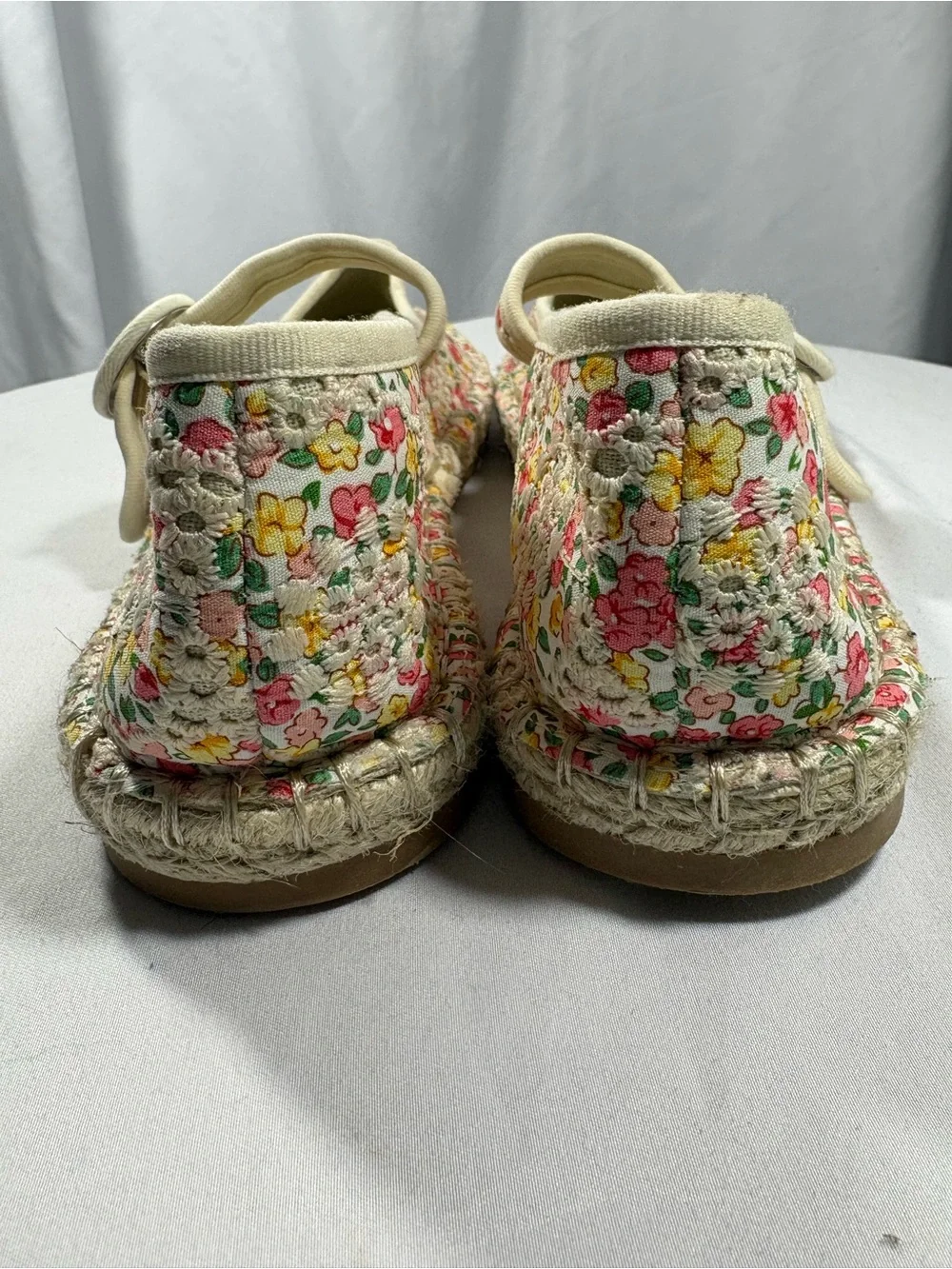 CL By Chinese Laundry Women's Floral Cottage Mary Jane Espadrille Flats Sz 11M